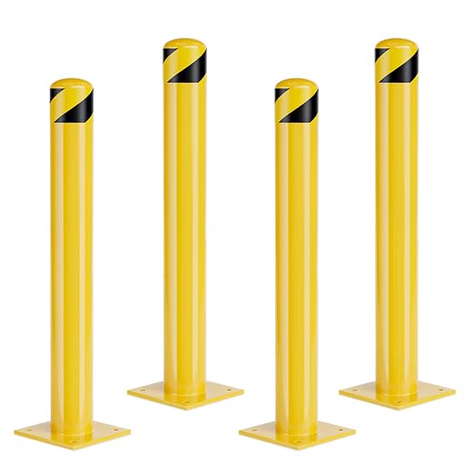 Parking Bollard Post, Bollards Steel 36 inch, 4.5 Inch Diameter Bollard Covers by SpecializeinYourNeeds