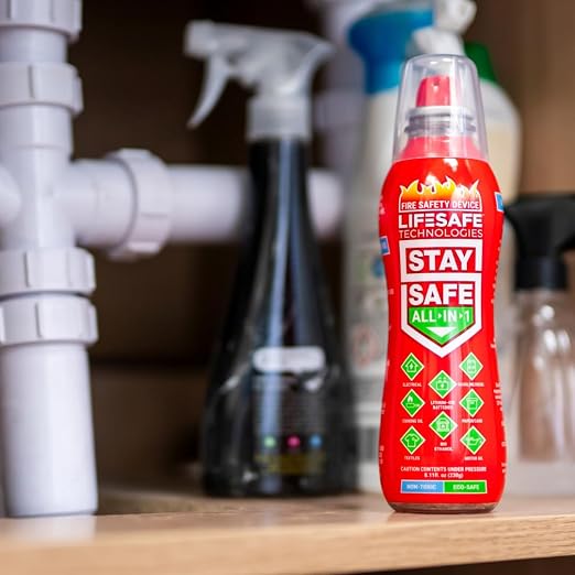 LifeSafe Technologies StaySafe All-in-1 Portable Fire Extinguisher, Compact - Image 8