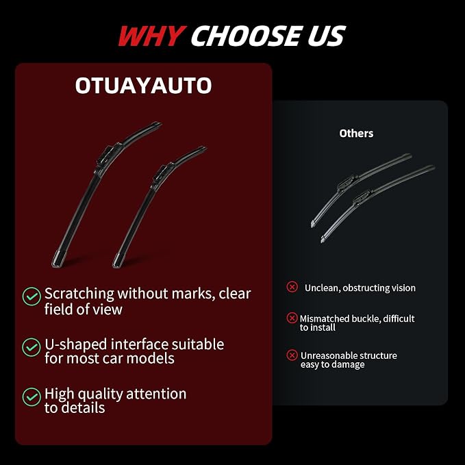 OTUAYAUTO Premium Windshield Wiper Blades - Image 6