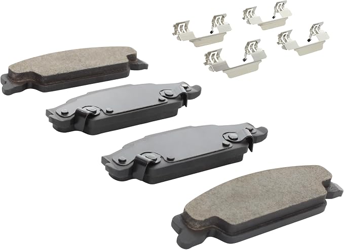 Premium Semi-Metallic Rear Brake Pads Compatible - Image 2