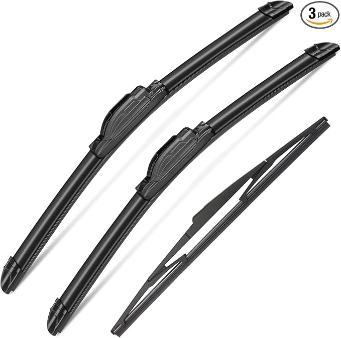 3Pcs Windshield Wipers Blades for Nissan Versa 2007 2008 2009 2010 2011 by SCTIOANSNOemWiperBlades