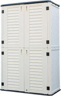 HOMSPARK Storage Shed Weather Resistance, Outdoor Storage Cabinet by HOMSPARK