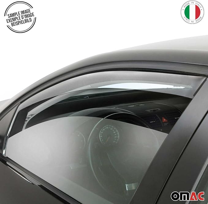 OMAC Window Visor Vent Rain Guard Deflector - Image 9