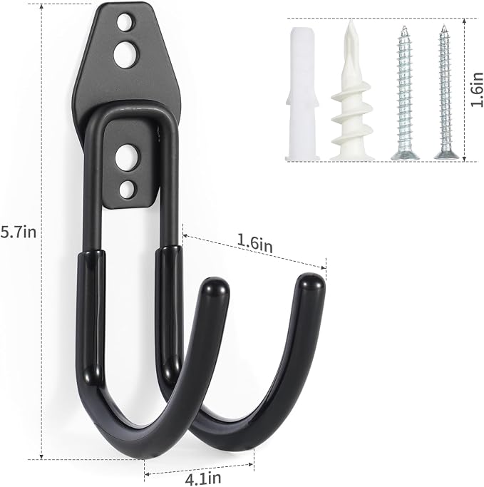 Garage Hanging Hooks Wall Mount, Garage Tool Storage Hooks, Wall Hangers - Image 2