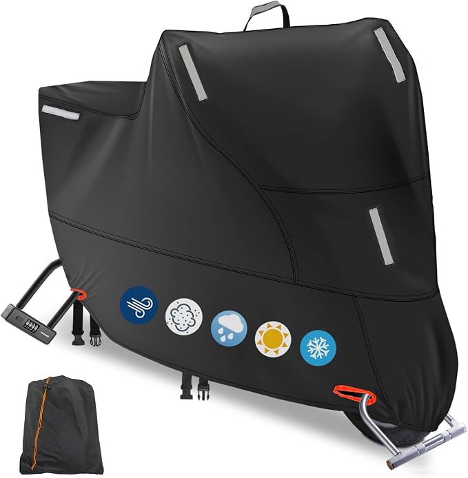 Moped Cover Waterproof Outdoor, Motorbike Scooter Cover Sun Rain Dust Protection by RELEDESA