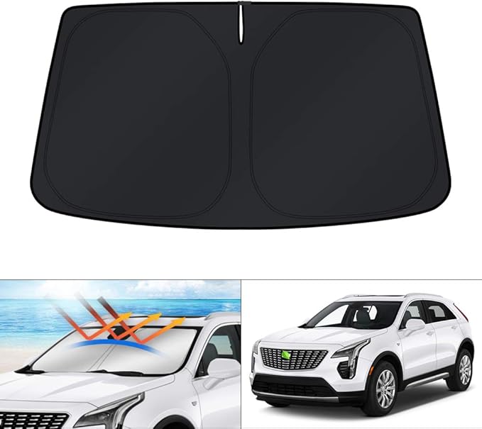 KUST Windshield Sun Shade for 2019-2025 Cadillac XT4 Accessories Window Sun by KUST