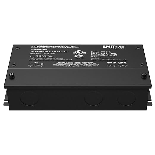 EMITEVER 60W Dimmable LED Driver, 24V Triac Dimmable Power Supply, AC to DC - Image 7