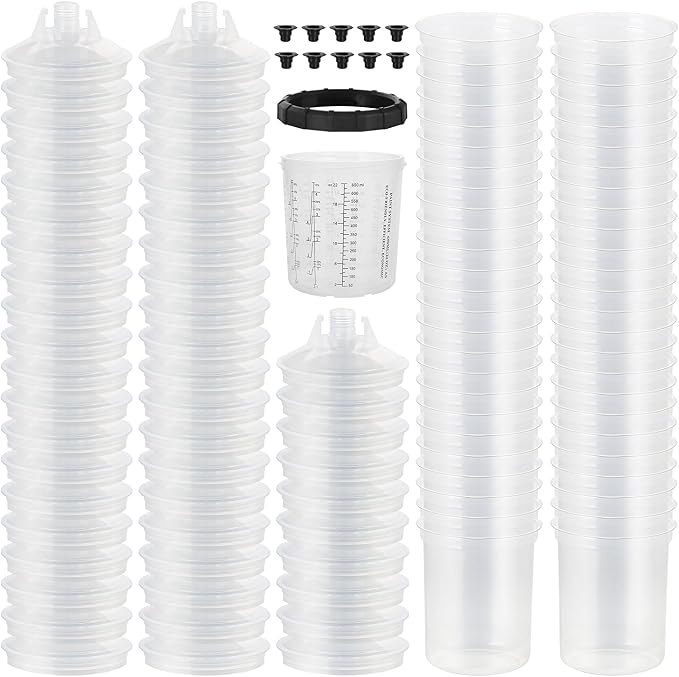 Disposable Paint Spary Gun Cups, Spray Paint Cup Kit by ROADGIVE