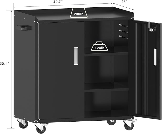 Metal Garage Storage Cabinet - Image 2