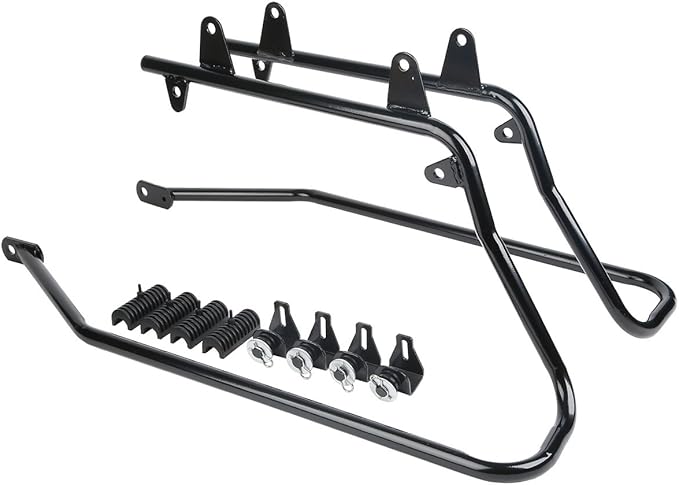 XFMT Red Hard Saddlebags Saddle Bags Trunk W/Black Conversion Brackets - Image 7