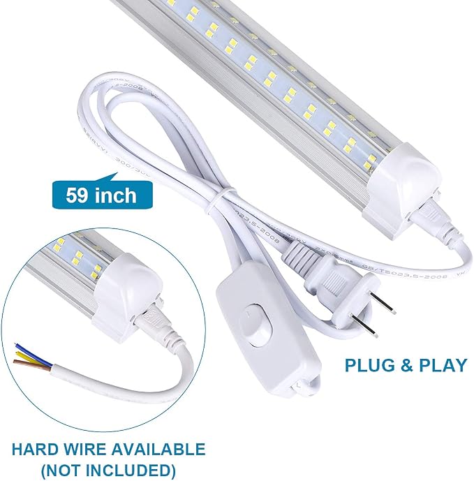 8FT LED Shop Light Fixture - 150W 19000LM - Image 5