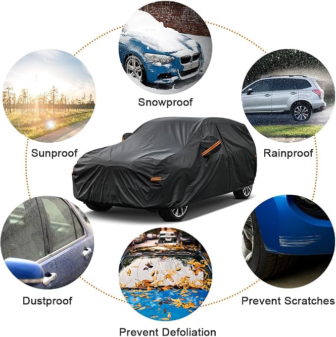 Kayme 7 Layers SUV Car Cover Custom Fit - Image 6