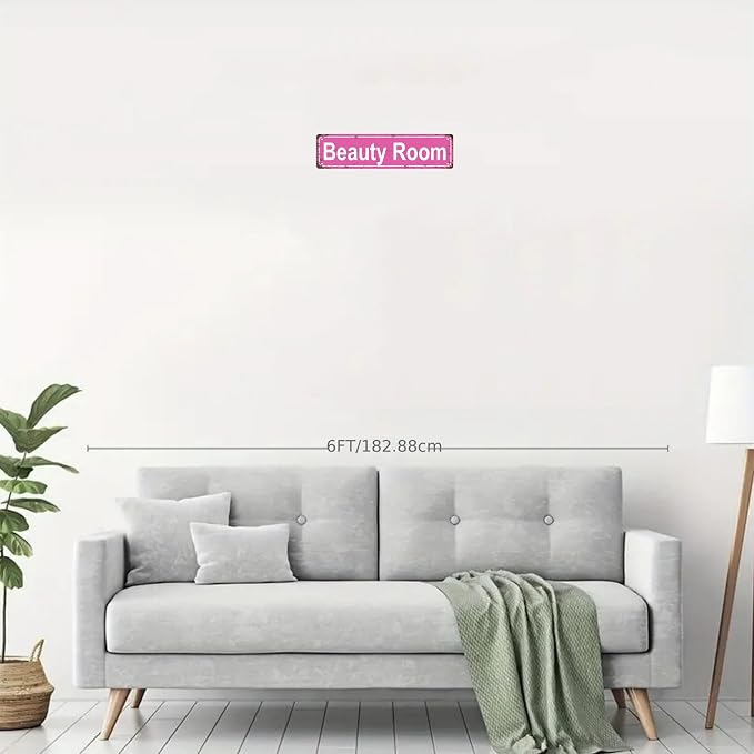 Beauty Room Space Vintage Metal Tin Street Sign Bar Cafe Garage Cave Home Room - Image 3