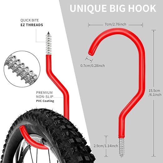 3-H Garage Wall Hooks 34 Pack, Garage Hooks Heavy Duty - Image 3