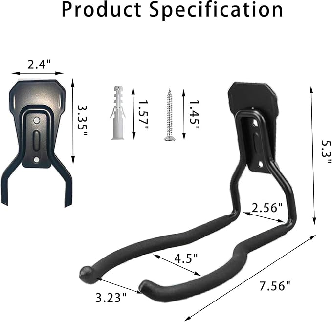 JuforminWeedeater Hanger, String Trimmer Hanger, Weed Eater Rack, Garage Wall - Image 2