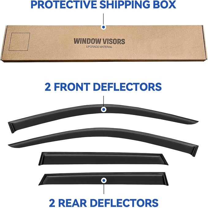 Window Visors Rain Guards Shield - Image 5
