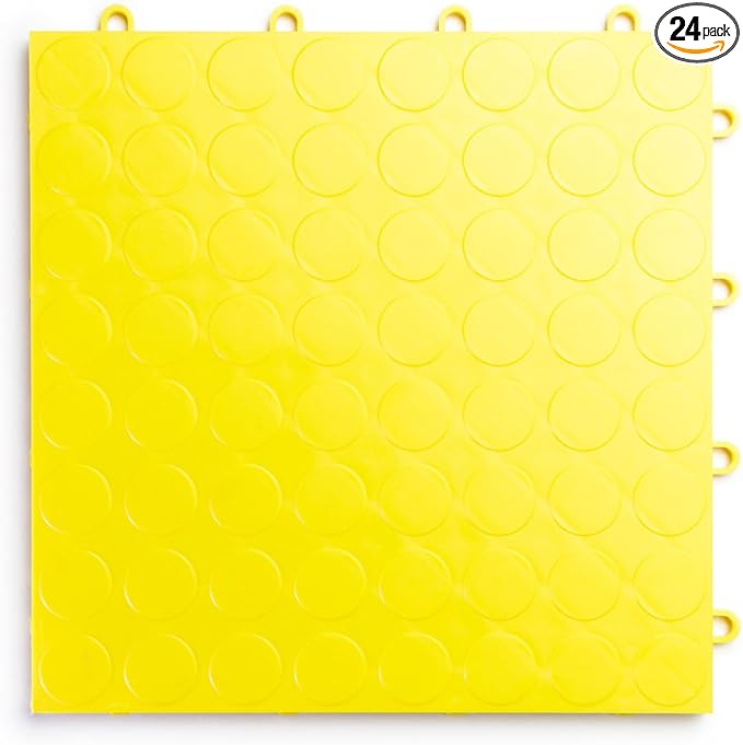 RaceDeck CircleTrac, Durable Interlocking Modular Garage Flooring Tile by BigFloors