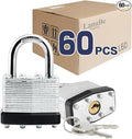 LanuBe Lock Laminated keyed Padlock, keyed Alike Locks, Normal Shackle by LanuBe
