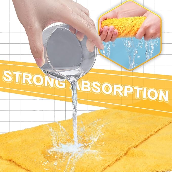 Micro Fiber Towels Car，Coral Fleece Car Wash Cleaning Towel, Scratch Free - Image 6