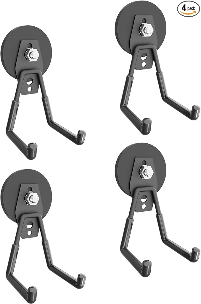 Heavy Duty Storage Magnetic Utility Hooks, Large Garage Magnet Hooks by liftsun