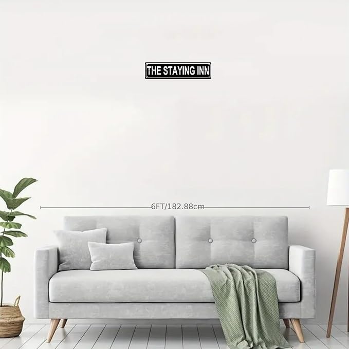 THE STAYING INN Space Metal Tin Street Sign Bar Cafe Garage Cave Home Room Wall - Image 3