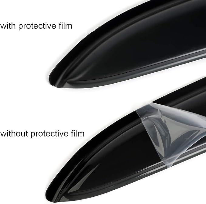 Side Window Wind Vent Deflector, Dark Smoke Nice Window Visor fit - Image 5