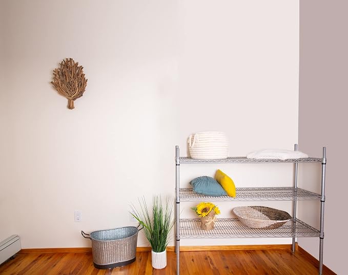 Omega 24" Deep x 54" Wide x 54" High 3 Tier Gray Starter Shelving Unit - Image 2