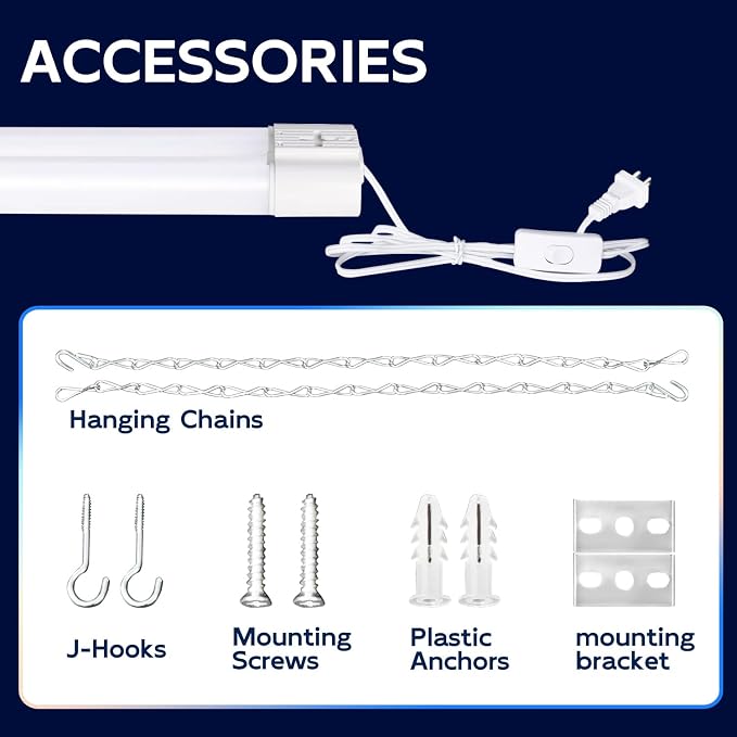 hykolity 4 Pack Linkable LED Shop Light - Image 6