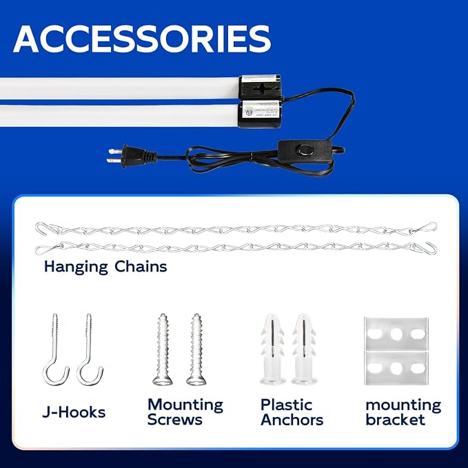 hykolity 4 Pack Linkable LED Shop Light - Image 6