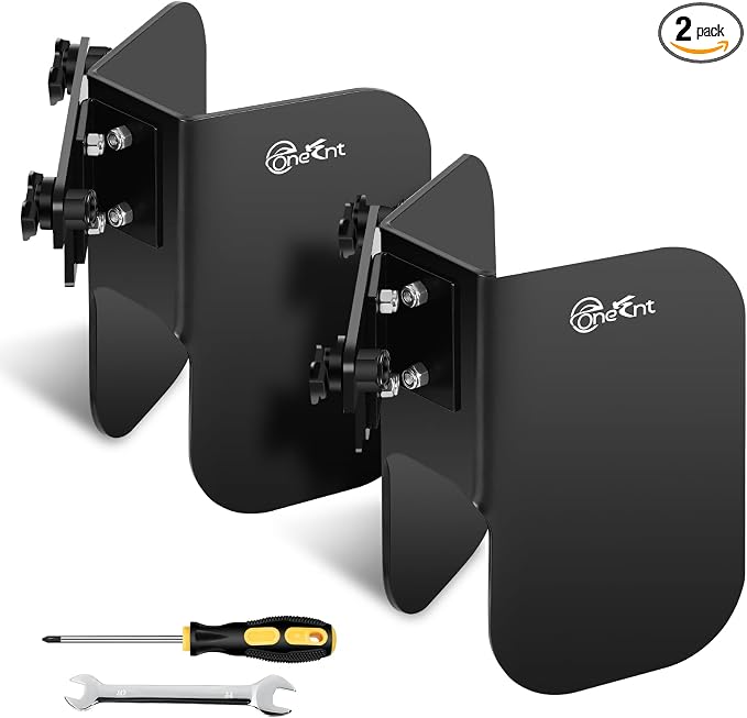 2 Pack L-Track Wheel Chock |L Track Motorcycle Wheel Chock by Onesnt