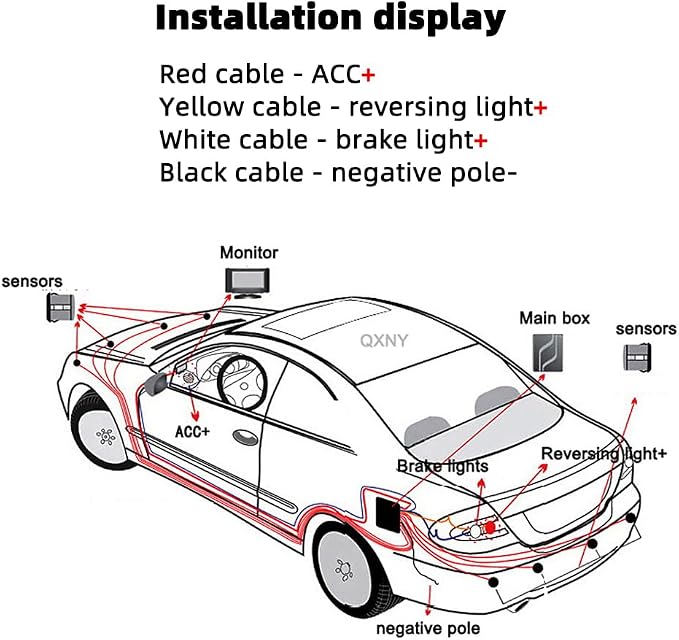 Car Parking Sensors Kit Reverse Radar parktronic System Auto Electronics - Image 8