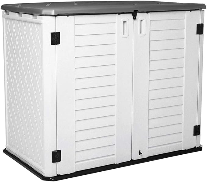 Horizontal Outdoor Garden Storage Shed by KINYING