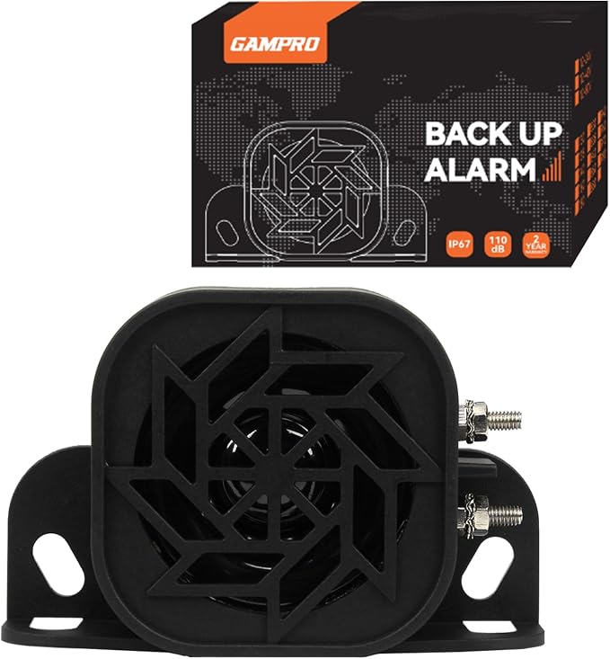 730 Back-up Alarm 12V-24V 110dB IP67 Waterproof Dust-Proof Reversing Warning by GAMPRO