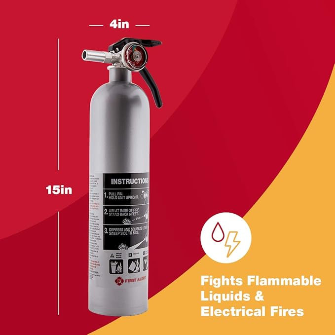 First Alert DHOME1 Rechargeable Standard Home Fire Extinguisher, UL Rated - Image 5