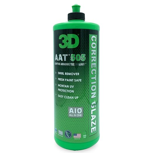 3D AAT 505 Correction Glaze - 32oz - Body Shop Swirl Remover by 3DCarCare