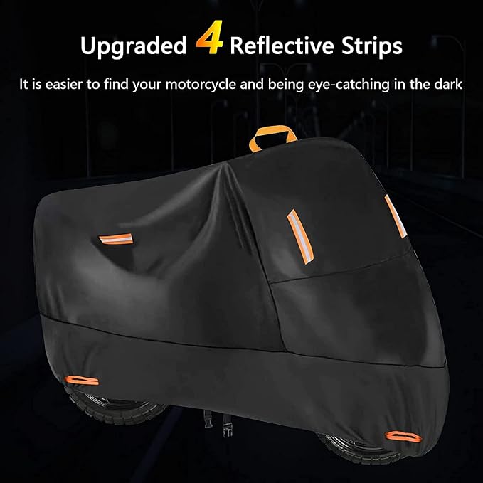 300D Oxford Heavy Duty Motorcycle Cover, Dirt Bike Cover, 96 inch XL - Image 4