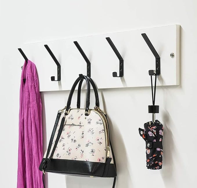 6 Pack Heavy Duty Steel C Style Double Wall Hooks - Image 2