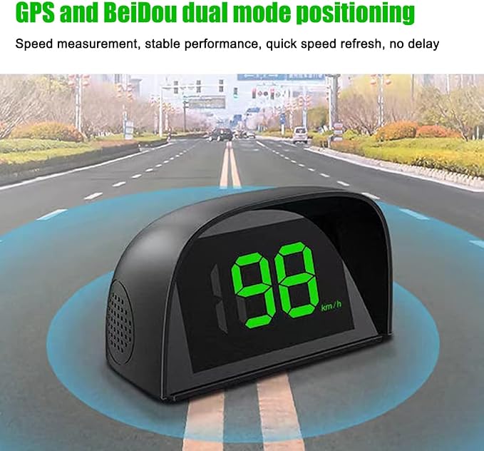 Shkalacar Car HUD Headup Display KM/H MPH GPS Digital Speedometer - Image 5