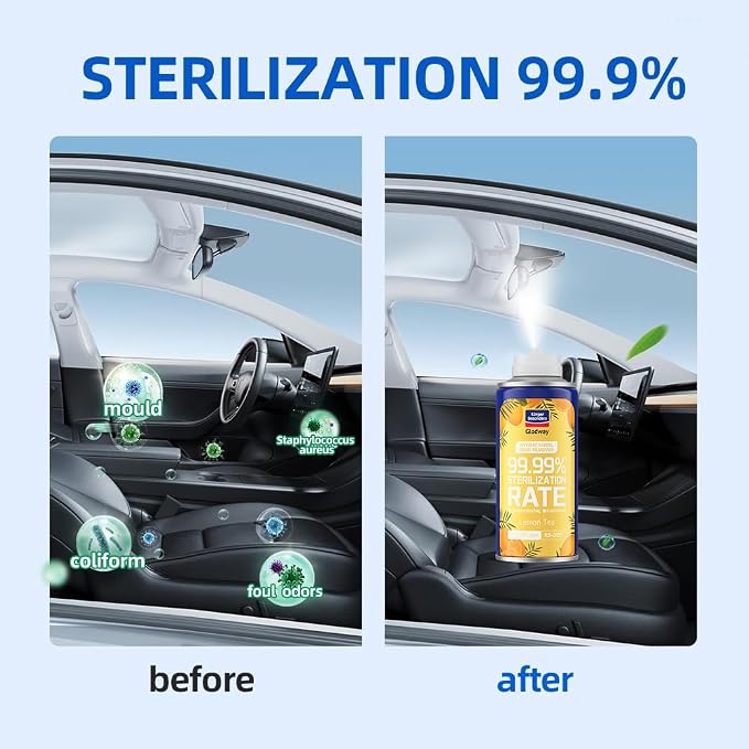 Glodway Whole Car Air Refresher Spray, Odor Eliminator Eliminates Strong - Image 6