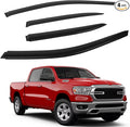 Rain Guards for 2019-2025 Dodge Ram 1500 Crew Cab, Outside Mount Window Visors by CHYKORLA