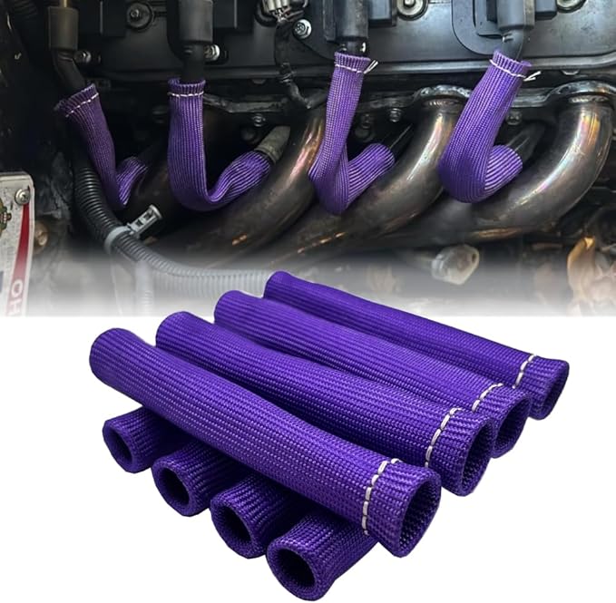 Spark Plug Wire Boots Protection 8 PCS Spark Plug Wire Heat Shield 6 Inches - Image 8