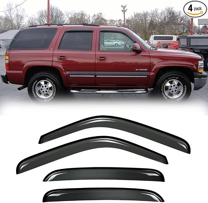 94304 Side Window Wind Deflector, Window Visor fit by Puermto