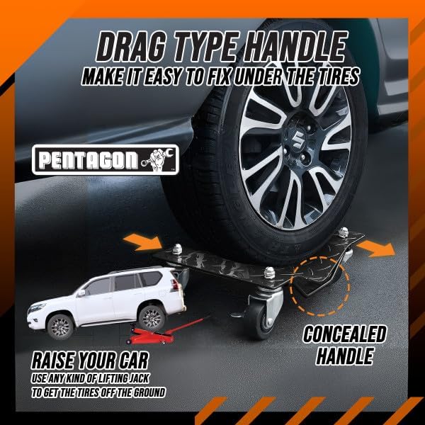 5052 Pentagon Tool | Premium 2-Pack | Car Tire Dolly - Image 6