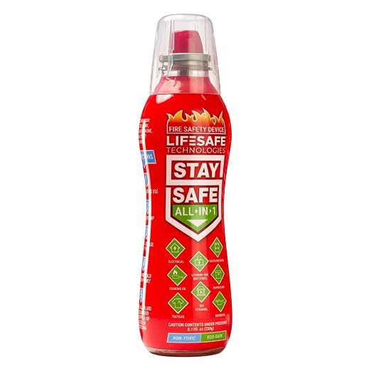 LifeSafe Technologies StaySafe All-in-1 Portable Fire Extinguisher, Compact by LifeSafeTechnologies