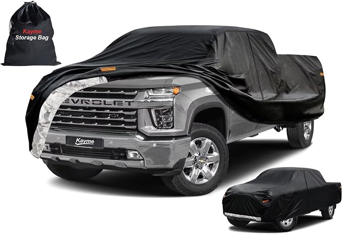 Kayme Truck Cover Custom Fit Chevrolet Silverado 3500HD Crew Cab SB. Full by kayme