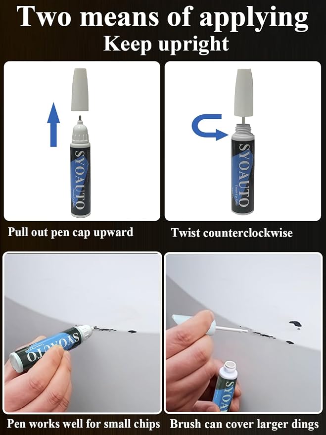 SYOAUTO Silver Ice GAN Touch Up Paint Fit - Image 4