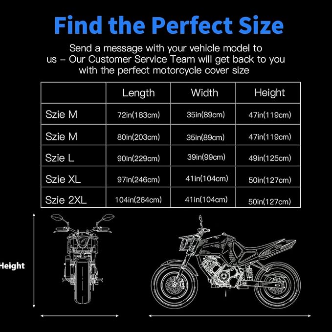 Motorcycle Cover, Motorcycle Cover Waterproof Outdoor - Image 7