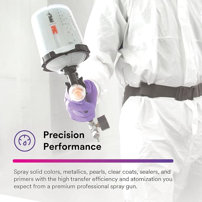 3M Performance Gravity HVLP Atomizing Head Refill Kit, Size 1.8, - Image 6