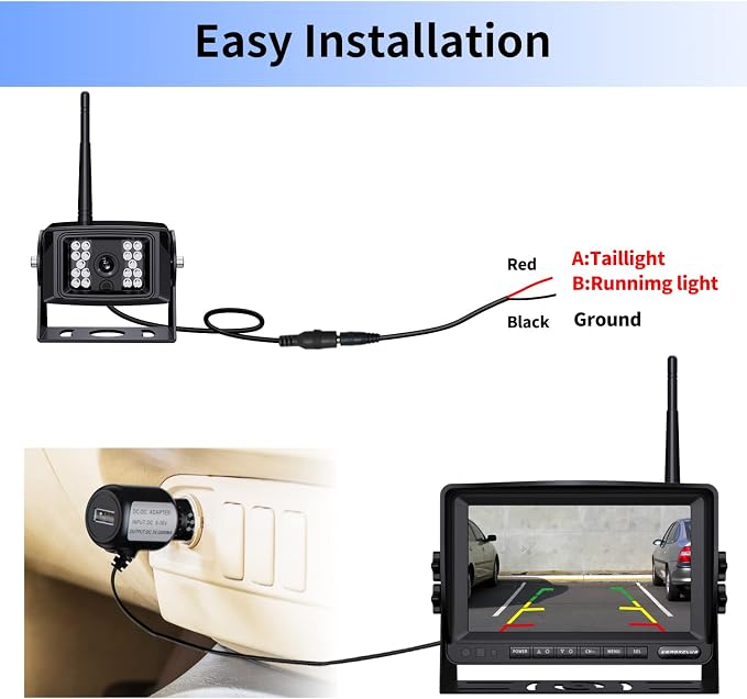 9" Wireless Backup Camera System - Image 5
