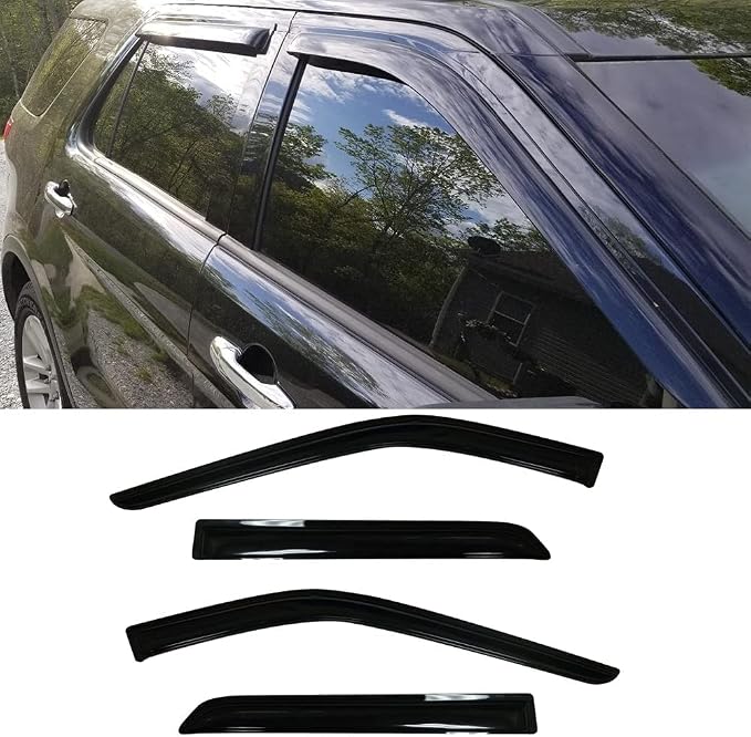 94194 Side Window Visor Wind Vent Deflector fit - Image 3